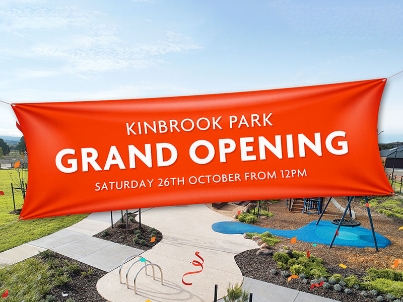 New park officially opens at Kinbrook Estate